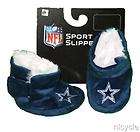 Cowboys NFL Blue BABY BOOT SLIPPERS S 0 3 Months