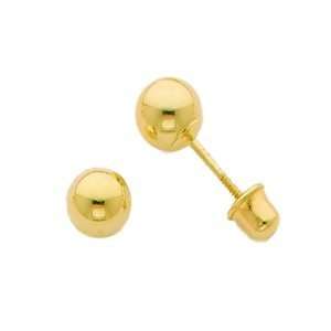   Childrens Ball Screw Back Earrings   JewelryWeb Jewelry 