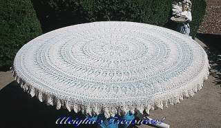 Heirloom Quality Pineapple Garden Crocheted Tablecloth  