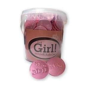 Chocolate Coins   Its a Girl 1 tub  Grocery & Gourmet 