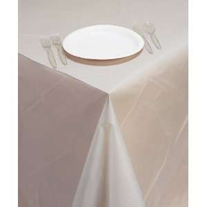  Clear Plastic Banquet Table Covers   12 Count