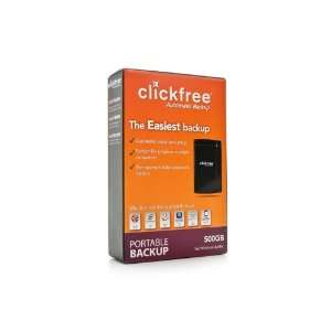 Clickfree Automatic Backup C2 500 GB USB 2.0 Portable External Hard 