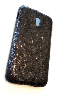   Epic 4G Touch D710 Icy Bling Black Diamond Sequin Case Cover  