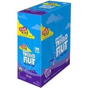  Clif Kid Organic Twisted Fruit, Grape, 18 Pk (Pack of 2 