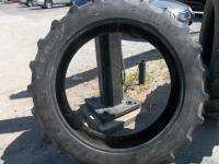 TWO USED 12.4x38 R 1 John Deere Tractor Tires (1 GOODYEAR & 1 TITAN 