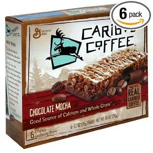 Caribou Coffee Bars, Chocolate Mocha, 7.4 Ounces (Pack of 6)