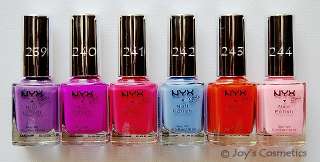 Selección de esmalte de uñas de 6 niñas de NYX ?sus 6 colores ?