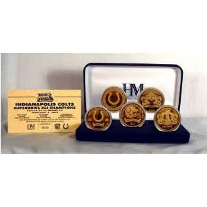   Colts Super Bowl Champs 5 Coin Gold Set