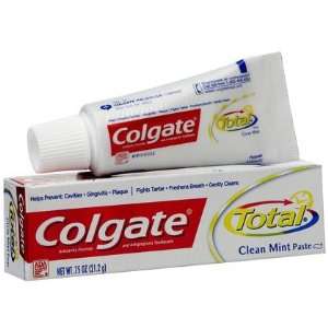 Colgate Total Original Clean Mint Toothpaste 0.75 oz, Trial Size 