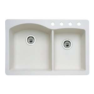   Double Basin Composite Granite Kitchen Sink 440217 4