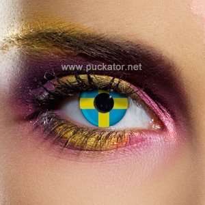  Puckator Swedish Flag Contact Lenses (Pair) 83681