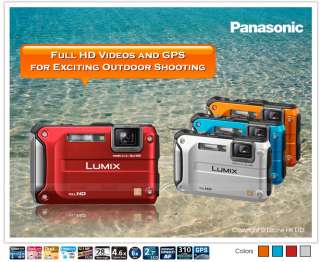 Panasonic Lumix DMC FT3 Digital Camera GPS TS3 #C830  
