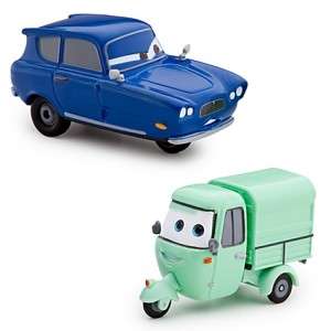 New Display Case  Pixar Cars 2 Pc Ape & Tomber Diecast Die 