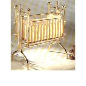  Corsican Solid Brass Cradle Baby