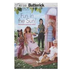  Butterick 6110 Doll Pattern Arts, Crafts & Sewing