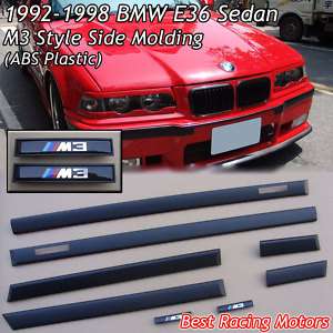 91 98 BMW E36 4dr 3 Series M3 Side Door Molding (ABS)  