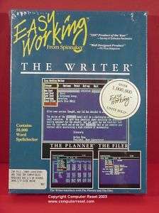 The Writer Easy Working DOS Word Processor   NEW  