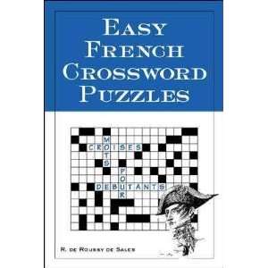  Easy French Crossword Puzzles **ISBN 9780844213309 
