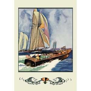  Cruisers and Sailboats (Dodge Boats) 16X24 Canvas