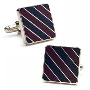   Navy Purple Repp Stripe Cufflinks Cuff Links new Cufflinks Jewelry