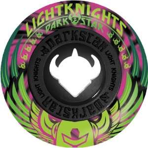 Darkstar Skateboard Wheel (53mm, Black/Pink Black Marble Light Knight 