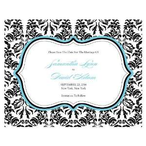  Personalized Damask Save the Dates