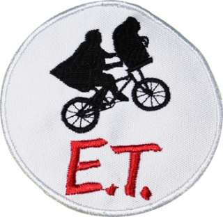 ET Extra Terrestrial Flying Bike with Moon Embroidered Patch Bicycle 