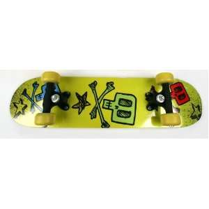  24 Kids Skateboard Boy Design Yellow, CPSC Standard 