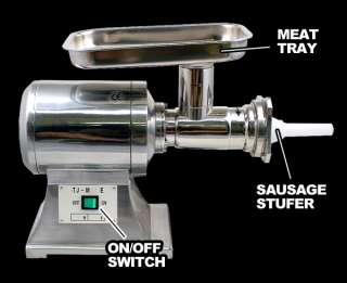 New 1HP Commercial Electric Meat Sauage Grinder 22  