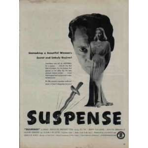 SUSPENSE, starring Belita, Barry Sullivan, Bonita Granville, Albert 