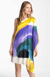 Elie Tahari Trina Flutter Sleeve Draped Silk Dress $398.00
