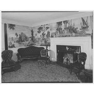   New Hampshire. Naples wallpaper installed 1824 by Benjamin Pierce 1961