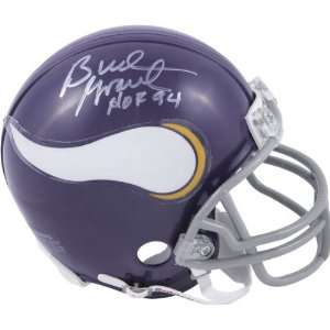 Bud Grant Minnesota Vikings Autographed Mini Helmet with HOF94 