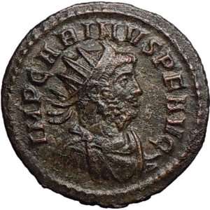  CARINUS 284AD Silvered Ancient Roman Coin Sacred Firebird 