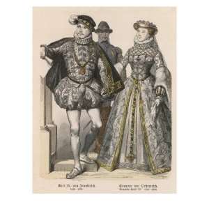  Charles IX, King of France with His Wife, Elisabeth of 
