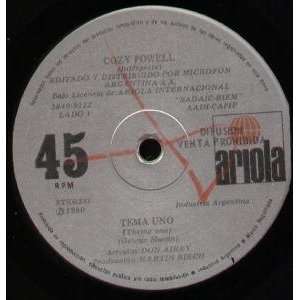   ONE 7 INCH (7 VINYL 45) ARGENTINIAN ARIOLA 1980 COZY POWELL Music