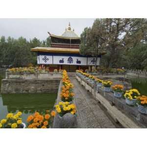 Dalai Lamas Former Summer Palace, Lhasa, Tibet, China Stretched 