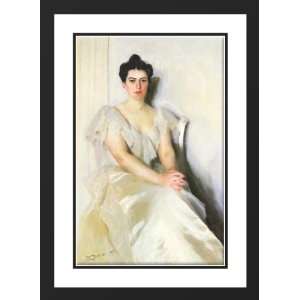   28x40 Framed and Double Matted Frances Cleveland