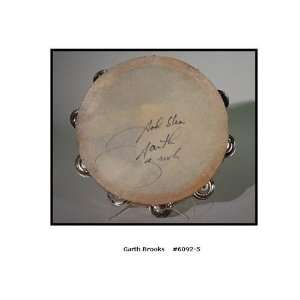 Garth Brooks Autographed/Hand Signed Tambourine