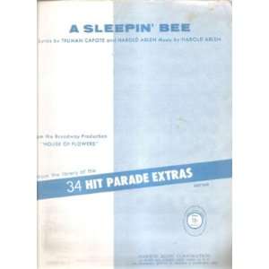  Music A Sleeping Bee Truman Capote Harold Arlen 92 