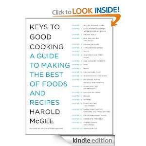 Keys to Good Cooking Harold Mcgee  Kindle Store