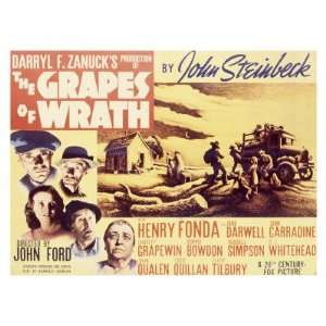 Henry Fonda in The Grapes of Wrath Giclee Poster Print, 24x18