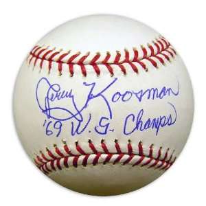  Jerry Koosman Autographed Baseball  Details 69 WS 