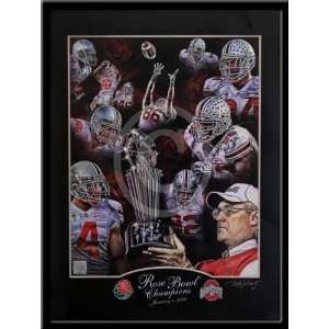 Ohio State 2010 Rose Bowl Player Composite Poster  Sports 