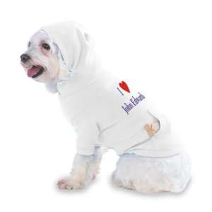 I love/Heart John Edwards Hooded T Shirt for Dog or Cat X 