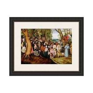  Landscape With St John The Baptist Preaching Framed Giclee 