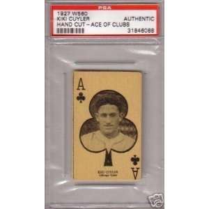  1927 W560 KIKI CUYLER Ace of Clubs (PSA Auth) HOF   MLB 