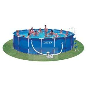   18 x 48 Round Frame Set Pool Set with Accessories Toys & Games