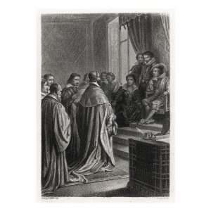  Louis XIII Listens to the Remonstrances of a Delegation 