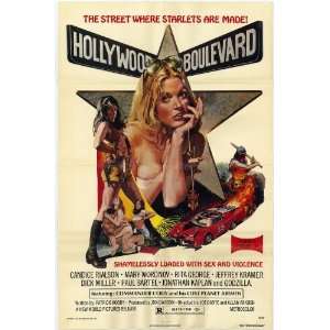 Mary Woronov & Paul Bartel Original 1976 Hollywood Boulevard Folded 